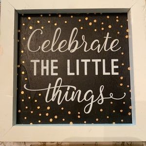 Enjoy the little things set plates trinket dish wall hanging plaques 8 items